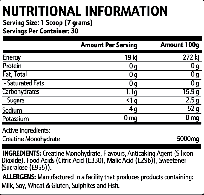 Krupt Creatine Monohydrate
